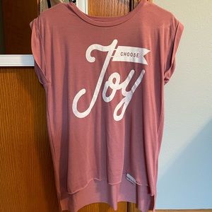 Choose Joy Extended Shoulder Top